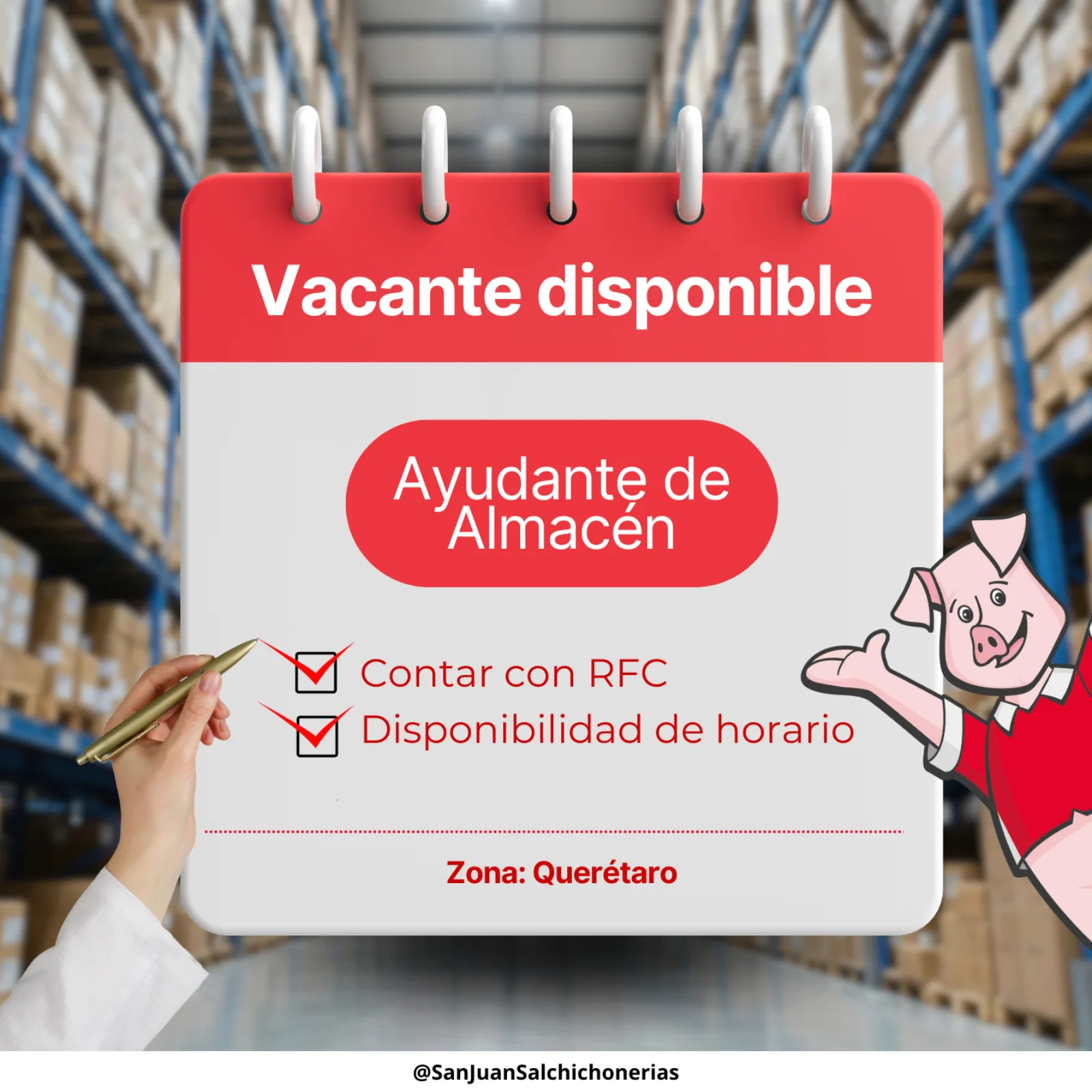 VAC Ayudante Almacen
